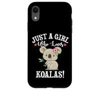 Womens Cute Cartoon Funny Girl Who Loves Koala Bears Lover Carcasa para iPhone XR