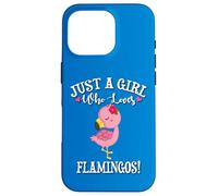 Womens Cute Kawaii Girl Who Loves Flamingos Lover Carcasa para iPhone 16 Pro