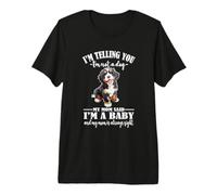 Womens Cute Not A Dog Baby Mom Says Bernedoodle Dog Lover Camiseta Premium