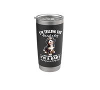 Womens Cute Not A Dog Baby Mom Says Bernedoodle Dog Lover Vaso térmico de acero inoxidable de doble pared