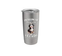 Womens Cute Not A Dog Baby Mom Says Bernedoodle Dog Lover Vaso térmico de acero inoxidable de doble pared
