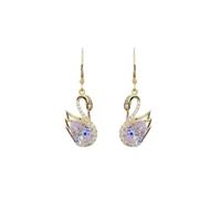 Women's Cute Swan Pendant Earrings Sparkling Elegant Animal-Themed Earrings, Daily & Party Outfit Accessories