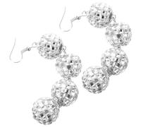 Women's Disco Jewelry Set Costume Mirror Party Accessory Earrings