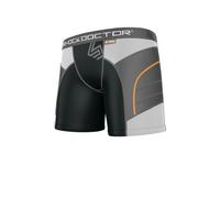 Women's Double Compression Sliding Short w Pelvic Protector Pocket Black XXL