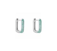 Women's Earrings Circle 925 Silver with Zirconia 1691428.