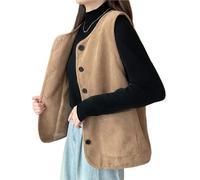 Women's Elegant Fleece-Lined Thickened Vest, Autumn and Winter Fashionable Clothing, Comfortable and Soft Fabric, Jacket(S)