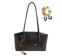 Women's Elegant Solid Color Shoulder Bag, Trendy Large Capacity Casual Underarm Bag, Retro Fall Winter PU Leather Handbags