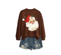 Women's Everyday Crewneck Sweatshirt, Long Sleeve Printed Pullover, Soft Stretch Cotton Top for Casual Outfits and Thoughtful Gifts