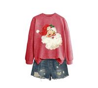 Women's Everyday Crewneck Sweatshirt, Long Sleeve Printed Pullover, Soft Stretch Cotton Top for Casual Outfits and Thoughtful Gifts