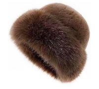 Women's Faux Fur Bucket Hat - 2026 New Winter Warmth Fur Hat Women Fuzzy Bucket Warm Faux Hats for Dear You (Coffee)