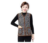 Women's Fce Lined Loose Fit Thiened Vest Cardigan Outerwear Faionable Versatile SLE Autumn Winter Plus Size(Color2,2XL)