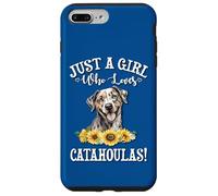 Womens Flowers Just A Girl Who Loves Catahoula Leopard Dogs Carcasa para iPhone 7 Plus/8 Plus