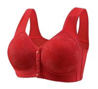 Women's Front Buckle Underwear Soft Without Steel Ring Wide Shoulder Strap Vest Oversized Women's Bra