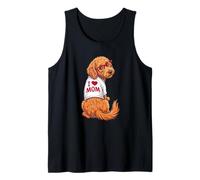 Womens Funny I Heart Mom Goldendoodle Doodle Dog Lover Camiseta sin Mangas