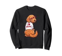 Womens Funny I Heart Mom Goldendoodle Doodle Dog Lover Sudadera