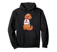 Womens Funny I Heart Mom Goldendoodle Doodle Dog Lover Sudadera con Capucha