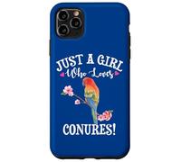 Womens Funny Watercolor Girl Who Loves Sun Conures Lover Carcasa para iPhone 11 Pro MAX
