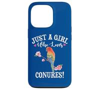 Womens Funny Watercolor Girl Who Loves Sun Conures Lover Carcasa para iPhone 13 Pro
