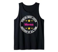 Women's Funny Worlds Most Loved Mema - Grandmother Camiseta sin Mangas