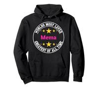 Women's Funny Worlds Most Loved Mema - Grandmother Sudadera con Capucha