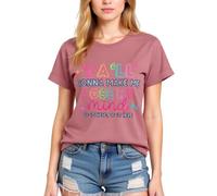 Women's Funny Ya'll Gonna Make Me Lose My Mind Graphic tee Light Blue Cotton Crew Neck Short Sleeve Casual Summer Top for Girls Ladies Trendy Y2K Style Shirt