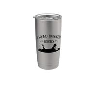 Womens Girl Retro Vintage Read Banned Books Literature Lover Vaso térmico de acero inoxidable de doble pared