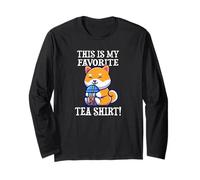 Womens Girls Bubble Boba Favorite Tea Shirt Kawaii Shiba Inu Manga Larga