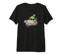 Womens Girls Cottagecore Magical Frog Toad Snail Goblincore Camiseta Premium