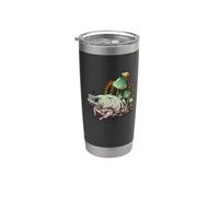 Womens Girls Cottagecore Magical Frog Toad Snail Goblincore Vaso térmico de acero inoxidable de doble pared