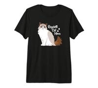 Womens Girls Cute Funny Ragdoll Cat Mom Lover Camiseta Premium
