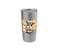 Womens Girls Cute Kawaii Japanese Ramen Sugar Glider Lover Vaso térmico de acero inoxidable de doble pared