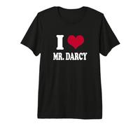 Womens Girls I Heart Mr Darcy Camiseta Premium