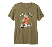 Womens Girls I'm Having A Meltdown Ice Cream Capybara Lover Camiseta Premium