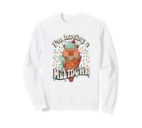 Womens Girls I'm Having A Meltdown Ice Cream Capybara Lover Sudadera