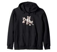 Womens Girls Japanese Sakura Cherry Blossom Pet Rat Lover Sudadera con Capucha