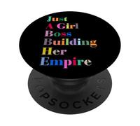 Women's Girls Just A Girl Boss Building Her Empire Quotes PopSockets PopGrip Adhesivo