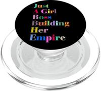 Women's Girls Just A Girl Boss Building Her Empire Quotes PopSockets PopGrip para MagSafe