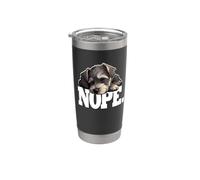 Womens Girls Kid Sleeping Nap NOPE Miniature Schnauzer Lover Vaso térmico de acero inoxidable de doble pared