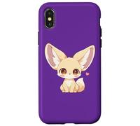 Womens Girls Kids Anime Chibi Kawaii Fennec Fox Lover Carcasa para iPhone X/XS