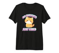 Womens Girls Kids Chibi Kawaii Energy Orange Tabby Cat Lover Camiseta Premium