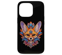 Womens Girls Kids Colorful Mandala Fennec Fox Lover Carcasa para iPhone 13 Pro