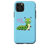 Womens Girls Kids Cute Cartoon Hearts Caterpillar Lover Carcasa para iPhone 11 Pro