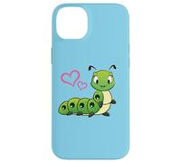 Womens Girls Kids Cute Cartoon Hearts Caterpillar Lover Carcasa para iPhone 14 Plus
