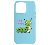Womens Girls Kids Cute Cartoon Hearts Caterpillar Lover Carcasa para iPhone 15 Pro MAX