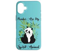 Womens Girls Kids Cute Cartoon My Spirit Animal Panda Lover Carcasa para iPhone 16 Plus