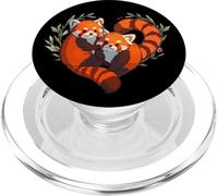 Womens Girls Kids Cute Chibi Heart Love Two Red Panda Lover PopSockets PopGrip para MagSafe