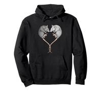 Womens Girls Kids Cute Heart Pet Rat Lover Sudadera con Capucha
