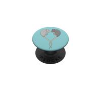 Womens Girls Kids Fancy Rat Owner I Heart Pet Rat Lover PopSockets PopGrip Adhesivo