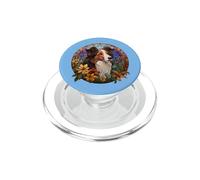 Womens Girls Kids Floral Flowers Art Rough Collie Lover PopSockets PopGrip para MagSafe