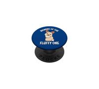 Womens Girls Kids Funny Beware Fluffy Lionhead Rabbit Lover PopSockets PopGrip Adhesivo